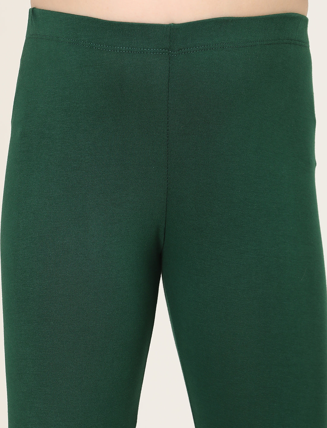Zion girls 4 way Stretachable Cotton Lycra Ankle Length Leggings - Green