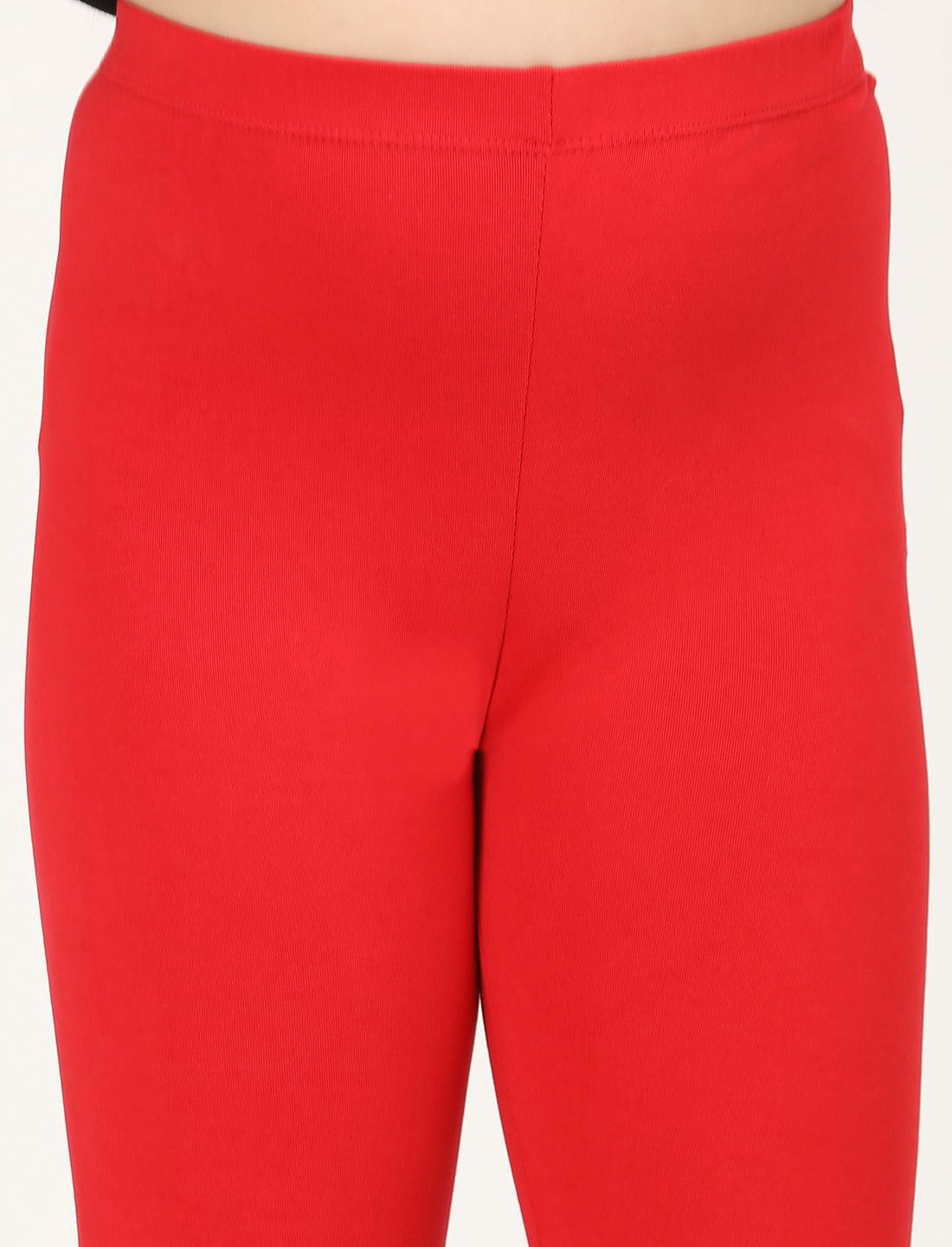 Zion girls 4 way Stretachable Cotton Lycra Ankle Length Leggings - Red