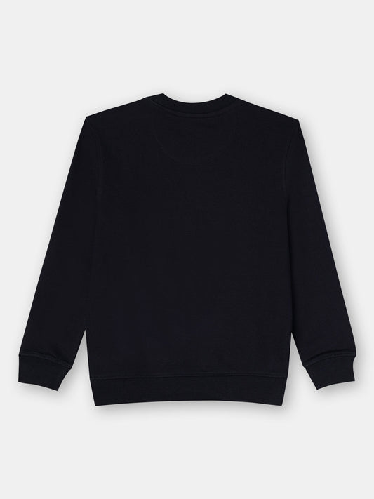 Zion Boys Sweatshirt with Star Sequin Embroidery-Navy