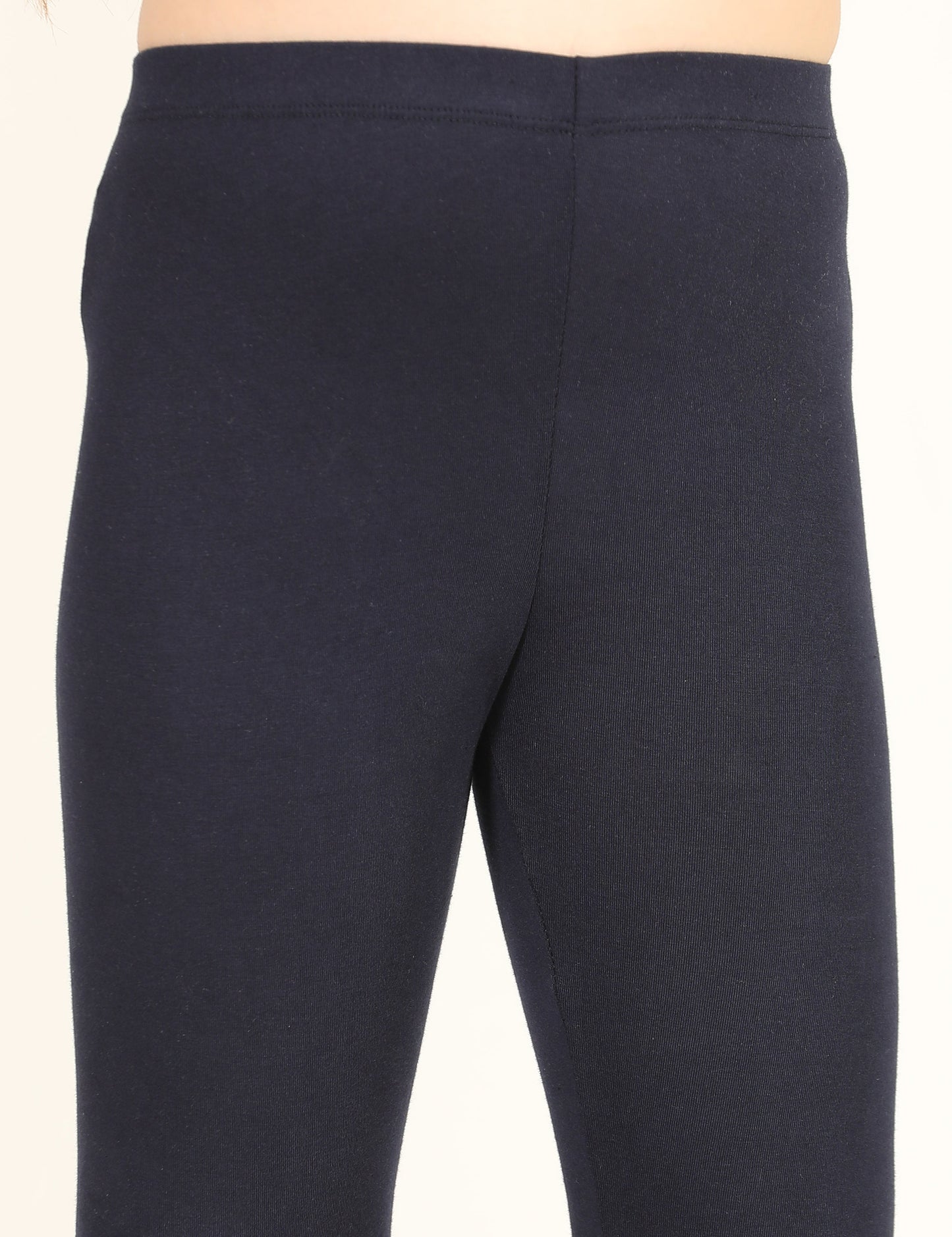 Zion girls 4 way Stretachable Cotton Lycra Ankle Length Leggings - Navy
