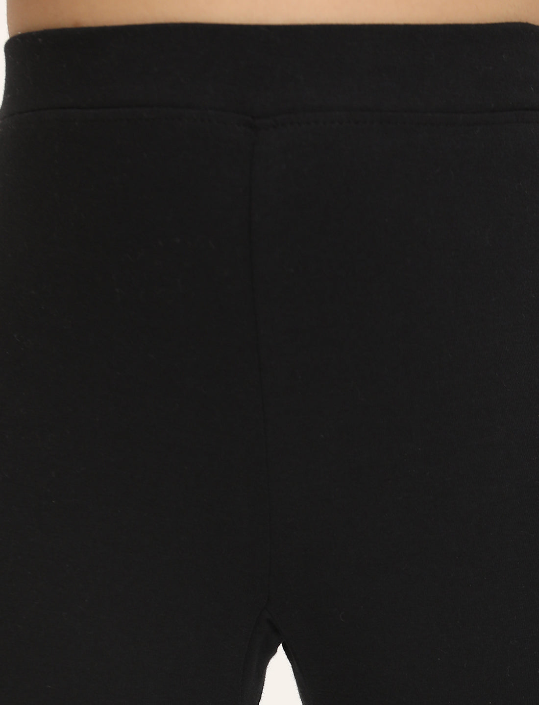 Zion Girls Tights - Thigh Length Knitted Shorts - 4 Way Stretchable - Black
