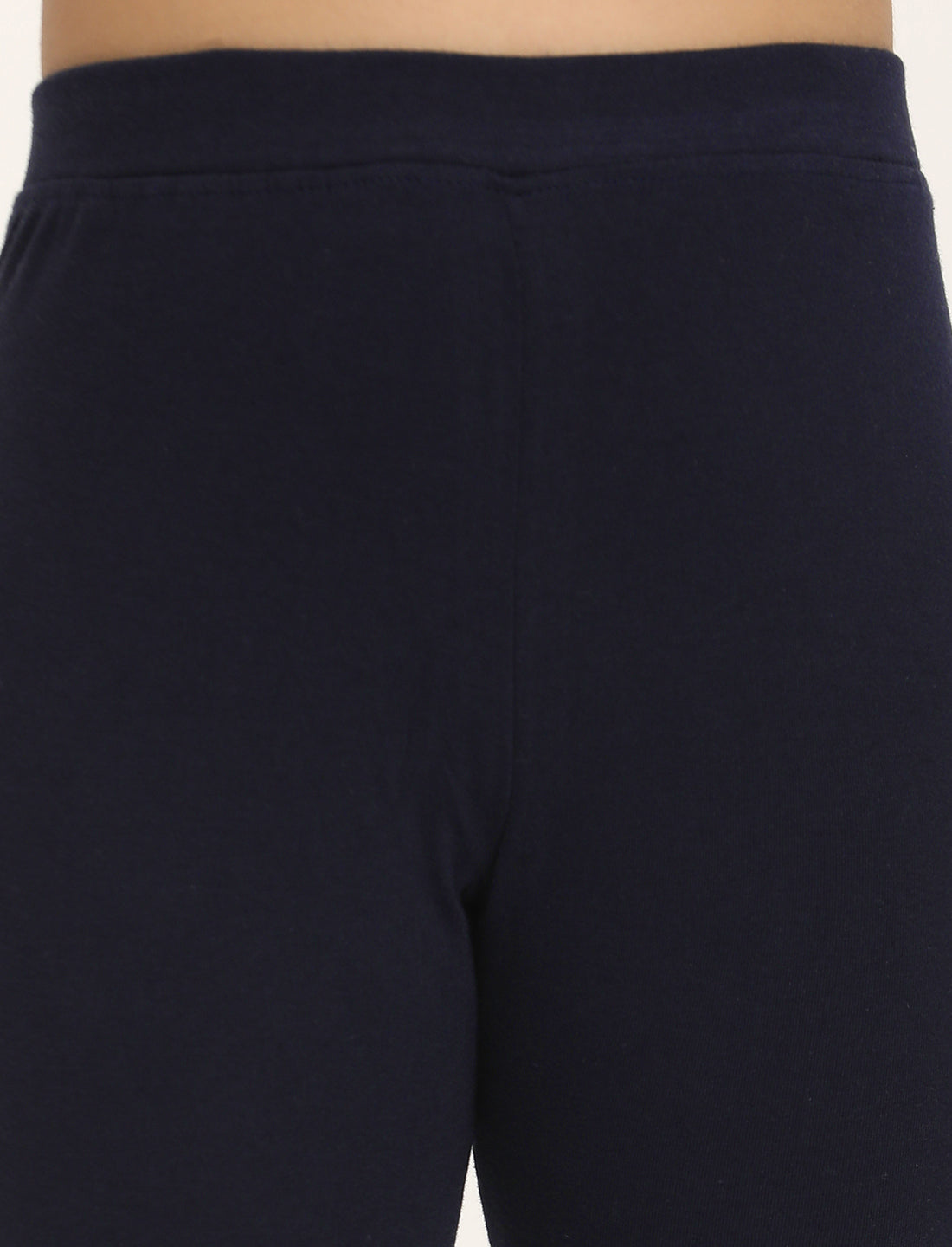 Zion Girls Tights - Thigh Length Knitted Shorts - 4 Way Stretchable - Navy