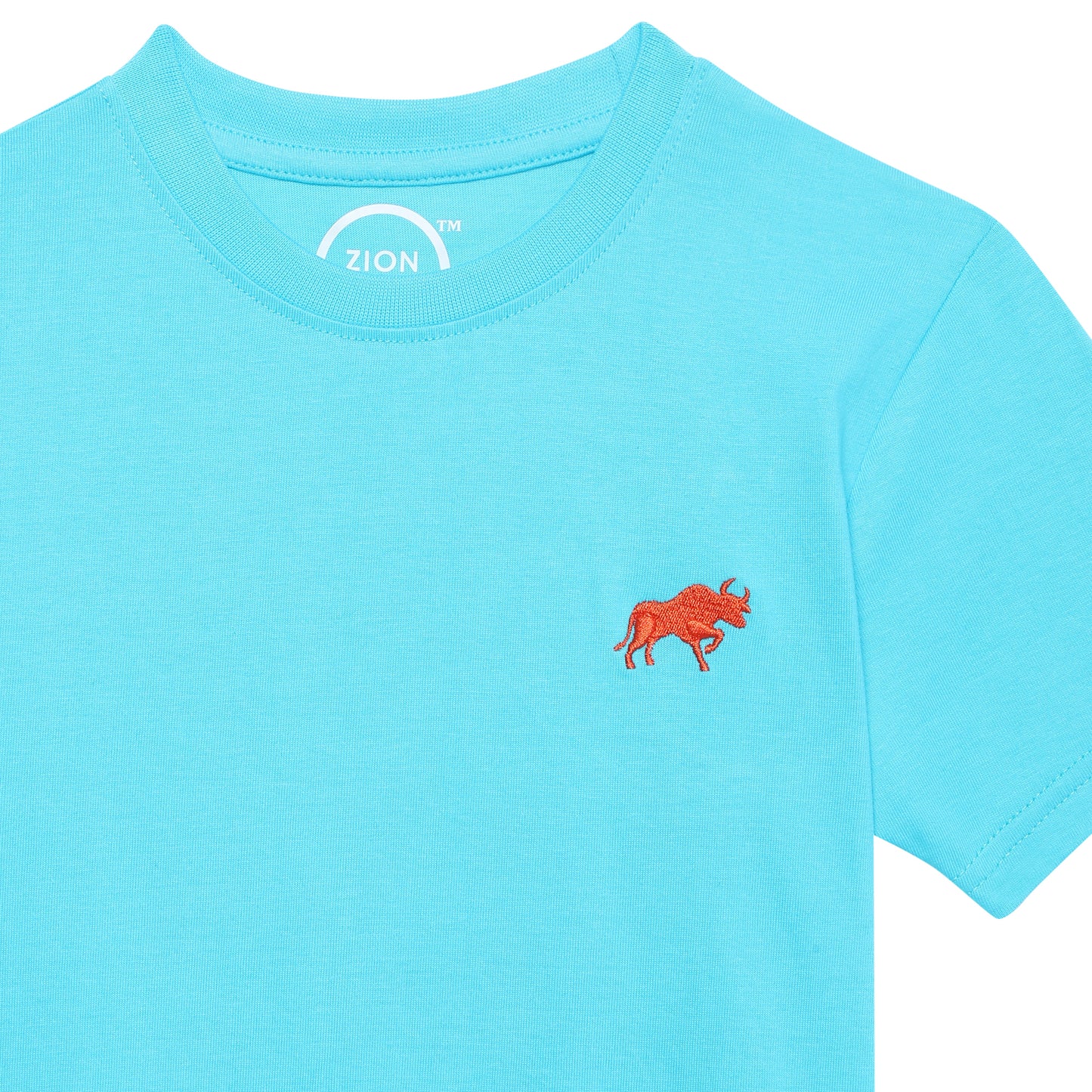 Zion Boys Crew Neck T shirt with Bull and Numeric embroidery Pack of 3