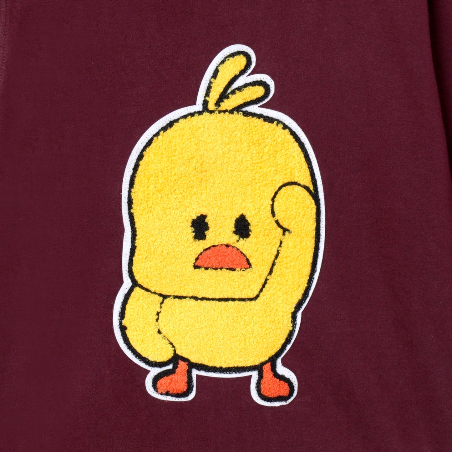 Zion Boys Sweatshirt with Embroidered Applique Highlights-Maroon