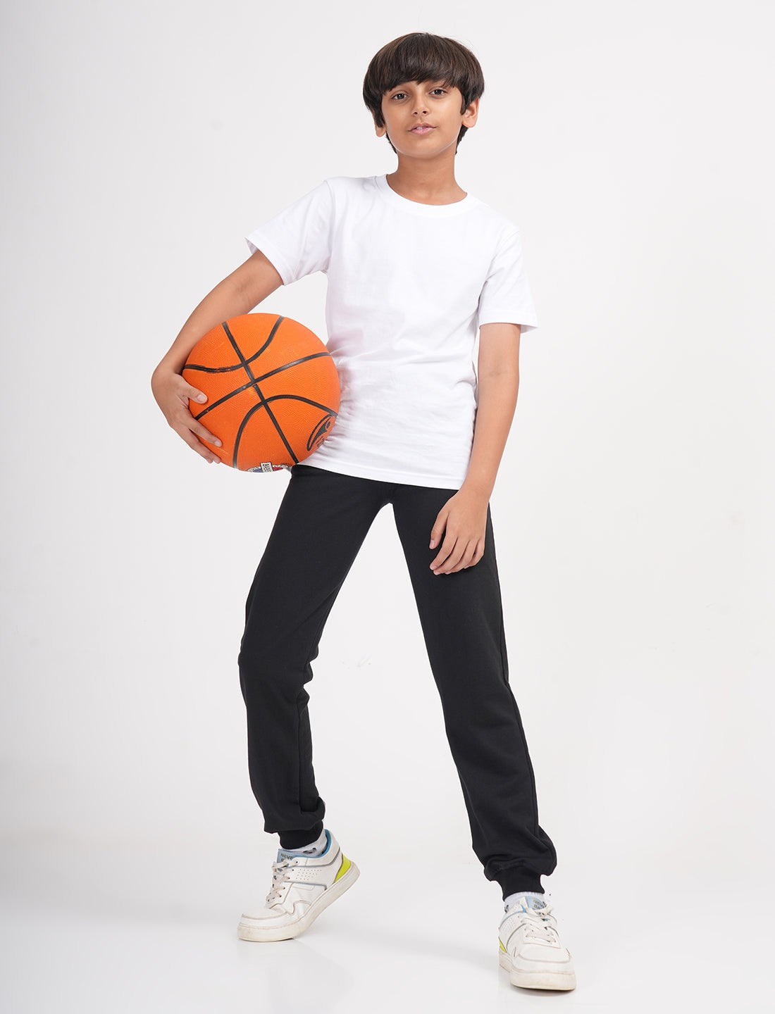 Zion Boys Solid Track Pants-Black