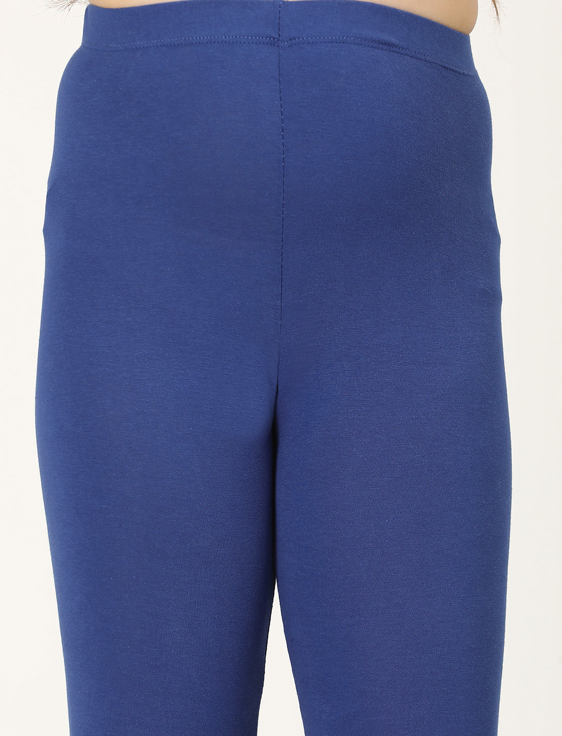 Zion girls 4 way Stretachable Cotton Lycra Ankle Length Leggings - Royal Blue