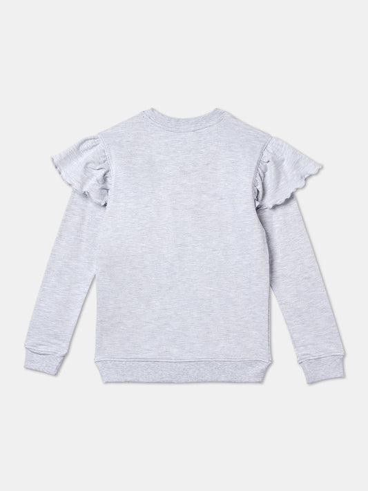 Zion Girls Sweatshirt with Applique Highlights.