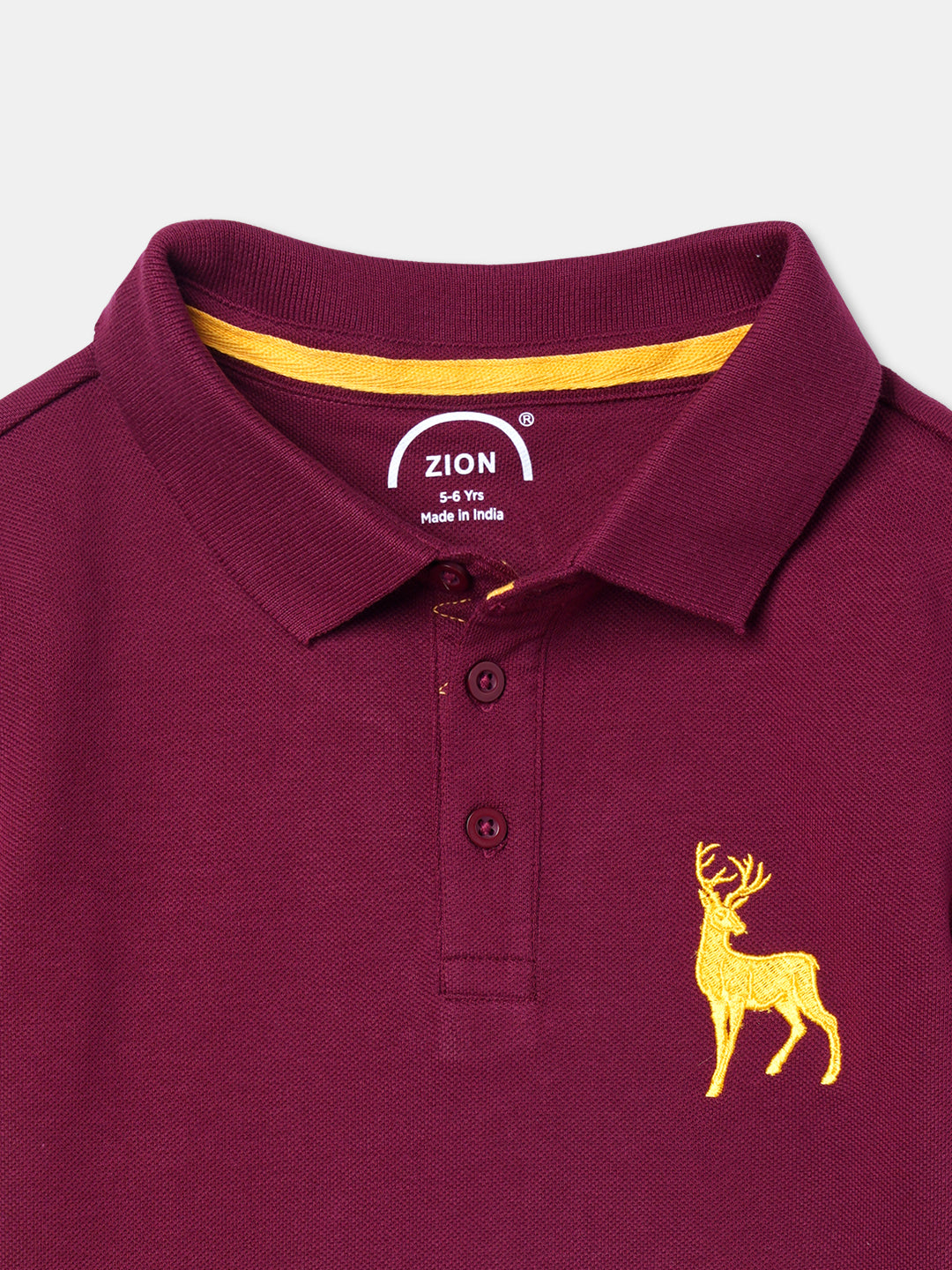 Zion Boys Pique Polo T-shirt with Deer Embroidery Pack of 2