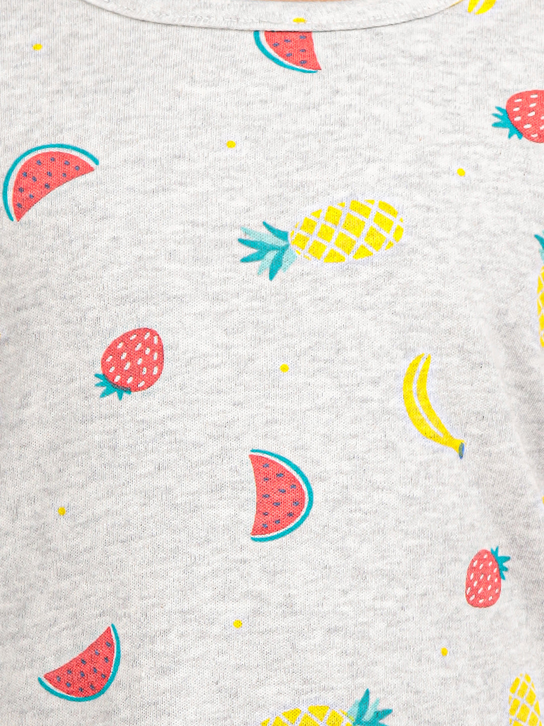 Zion Girls All Over Printed A line Casual Dress - Grey