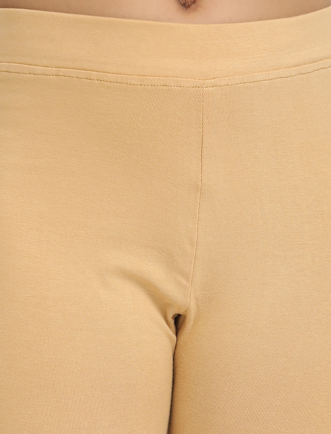 Zion Girls Tights - Thigh Length Knitted Shorts - 4 Way Stretchable - Nude