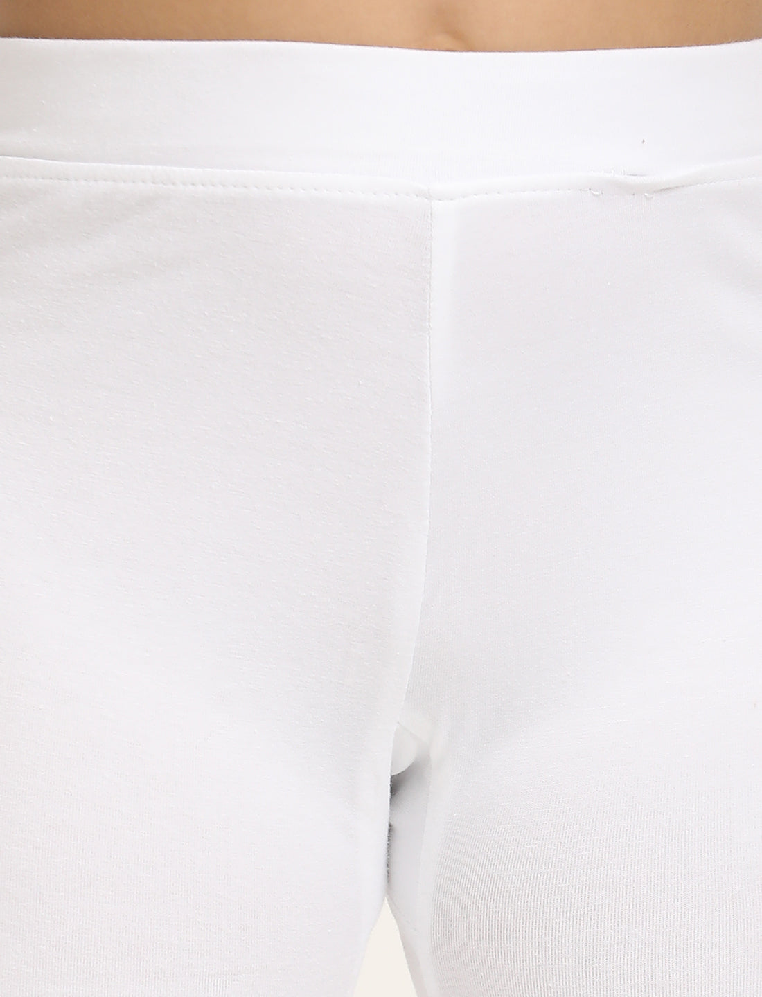 Zion Girls Tights - Thigh Length Knitted Shorts - 4 Way Stretchable - Pack of 3 (White, Black, Nude)