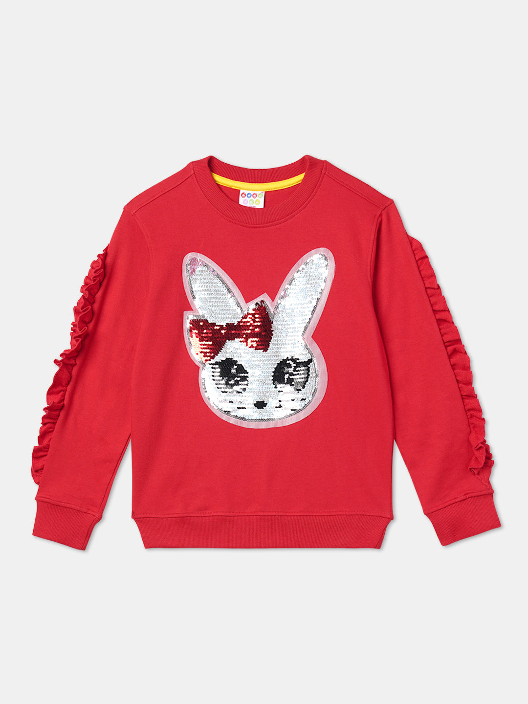 Zion Girls Cute Cat Sequinned Sweatshirt
