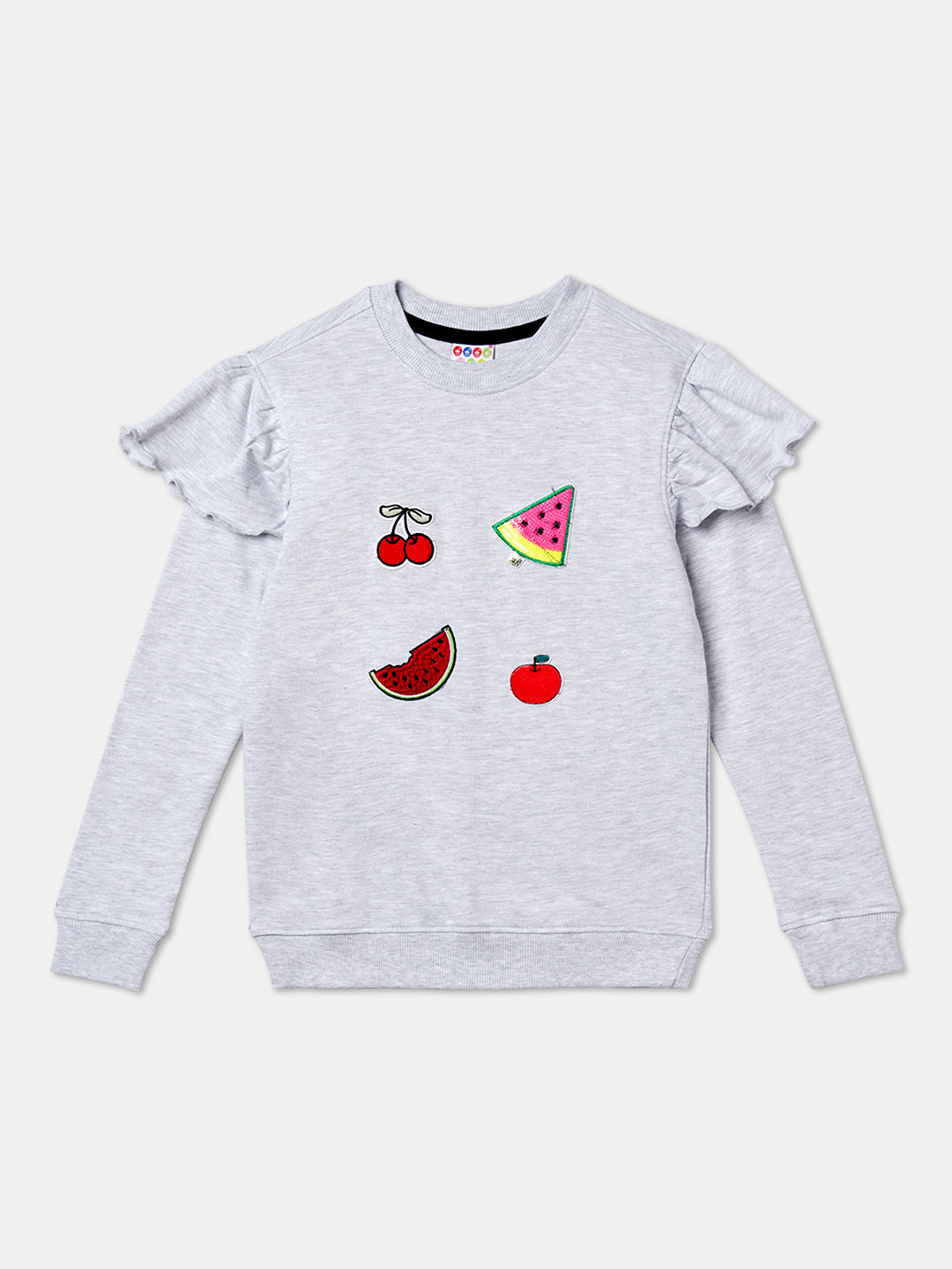 Zion Girls Sweatshirt with Applique Highlights.