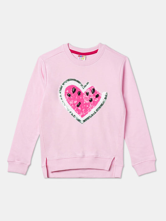 Zion Girls Watermelon Sequinned Sweatshirt