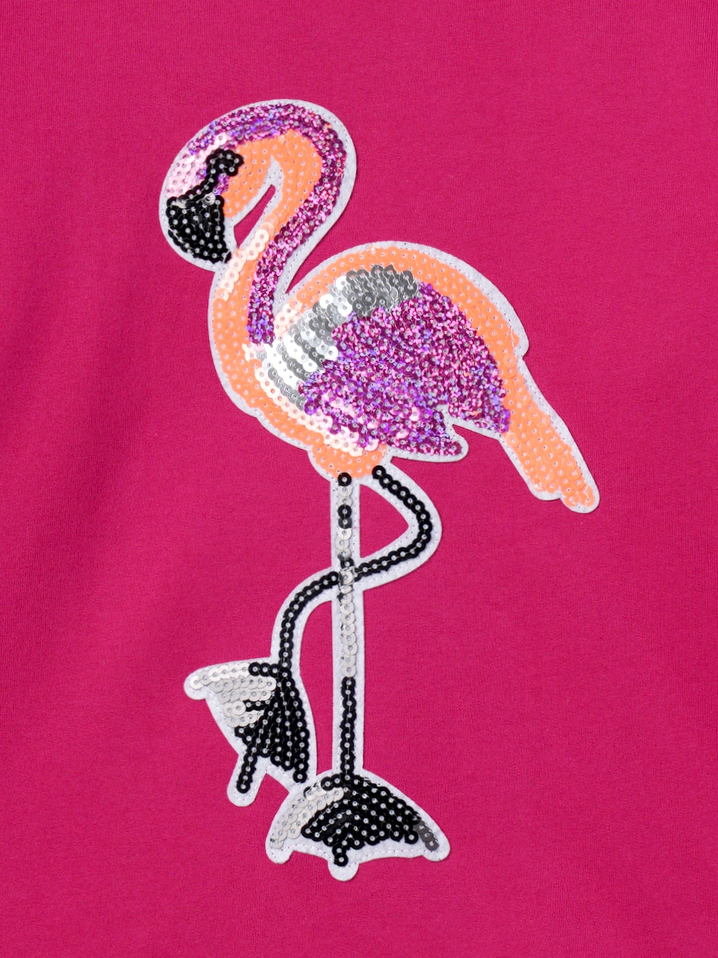 Zion Girls Flamingo Sequinned  Sweatshirt