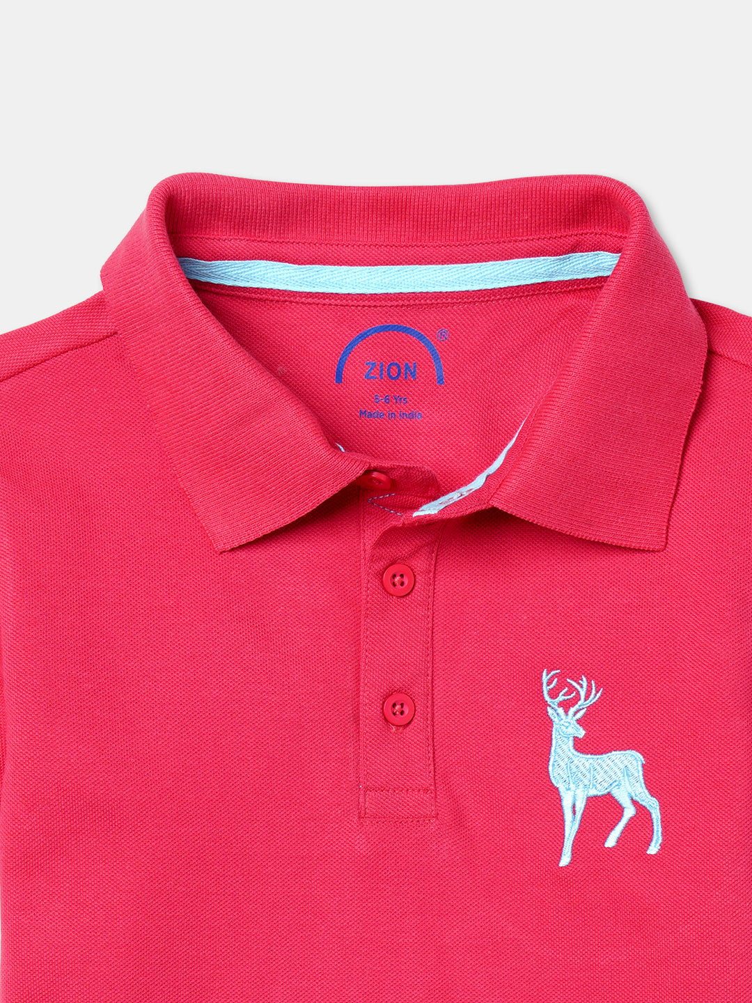Zion Boys Pique Polo T-shirt with Deer Embroidery Pack of 2