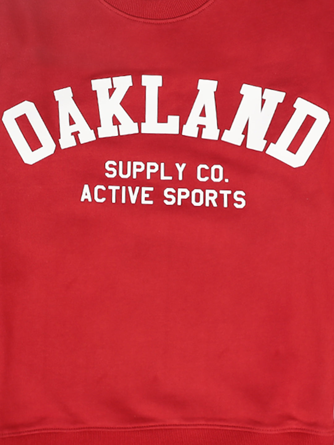 Zion Boys Athletic Sweatshirt with High Density Print Highlights-Red